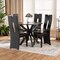 Baxton Studio Cian Dark Brown Upholstered and Finished Wood 5-Piece Dining Set 170-8036-10892 - alternate 5